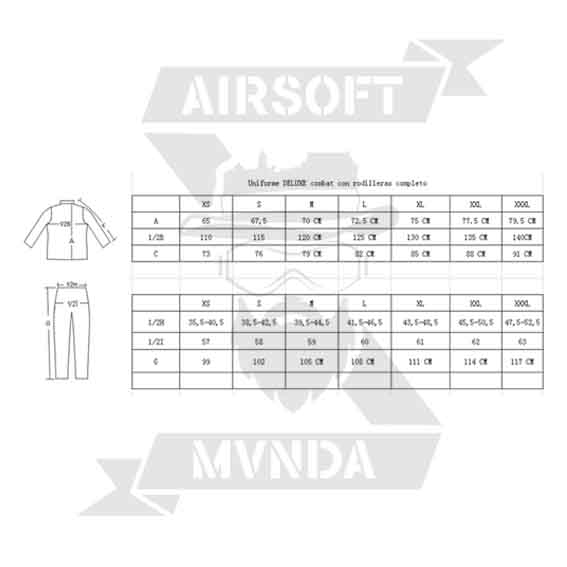 UNIFORME DELUXE COMPLETO DARK EARTH (M) - Imagen 4