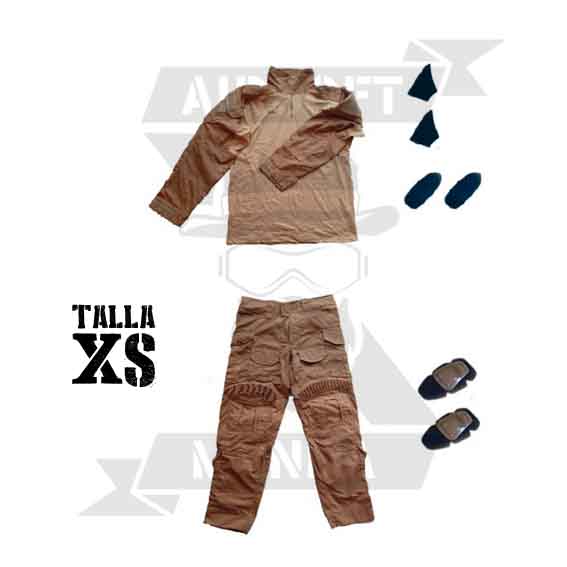 UNIFORME DELUXE COMPLETO DARK EARTH (XS)