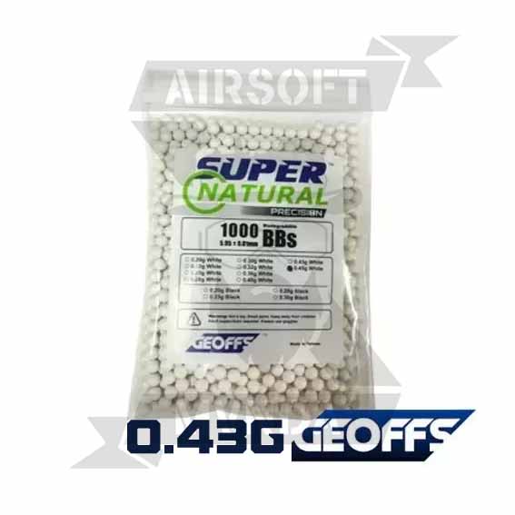 BOLAS GEOFFS BIO SUPER NATURAL 0.43G 1000RDS BLANCA