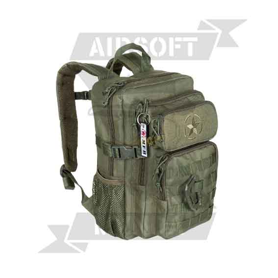 MOCHILA MFH ASSAULT MOLLE ESTRELLA PEQ. VERDE