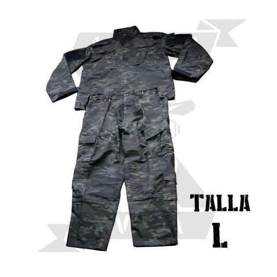 UNIFORME DRAGONPRO AU001 MC NEGRO (L)