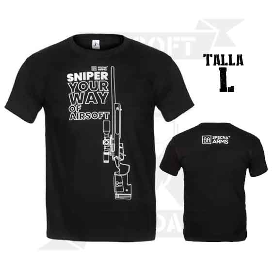 CAMISETA SPECNA ARMS SNIPER NEGRA (L)