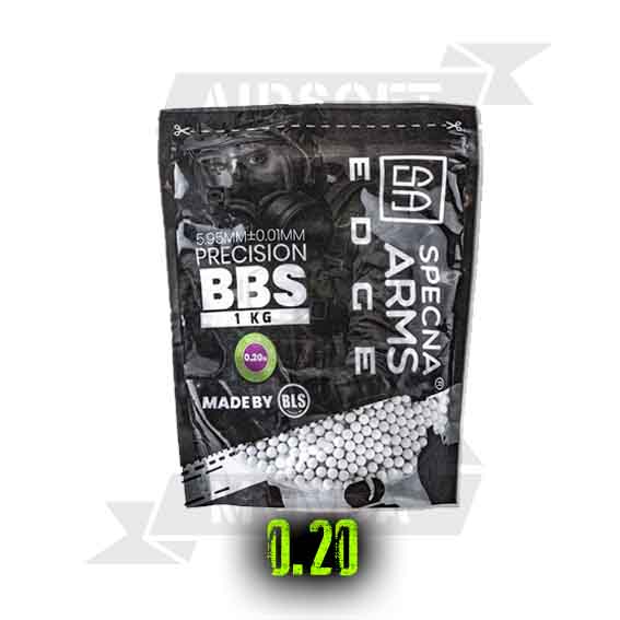 BOLAS SPECNA ARMS EDGE PRECISION 0.20G 1KG BLANCAS