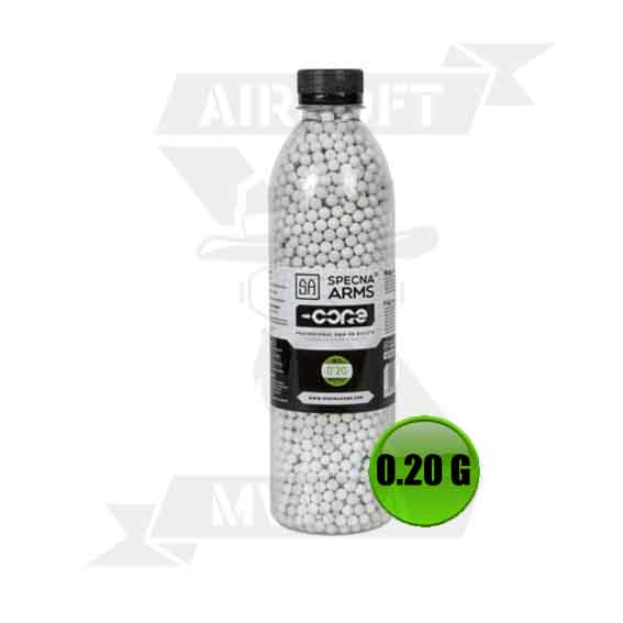 BOLAS SPECNA ARMS CORE BIO 0.20G BOTE 3000PCS BLANCA