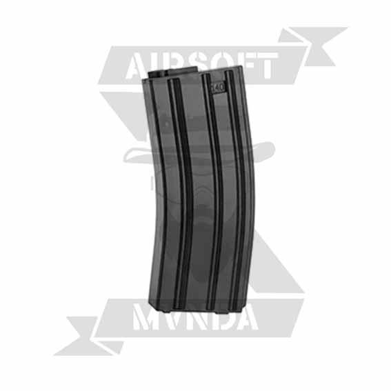 CARGADOR ASG MID-CAP FUSIL M4 140BB ABS NEGRO