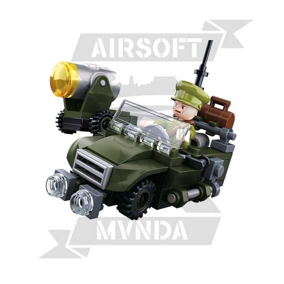 MU&Ntilde;ECO SLUBAN ARMY JEEP 91PCS VERDE - Imagen 2