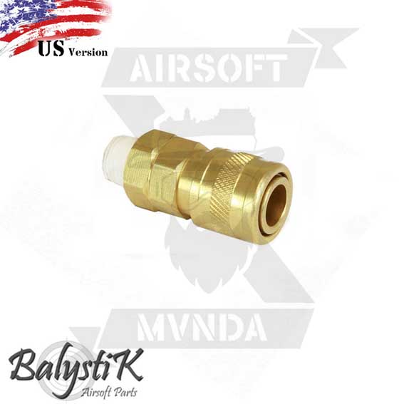 ACOPLADOR BALYSTIK HPA CON ROSCA MACHO 1/8 NPT (US)