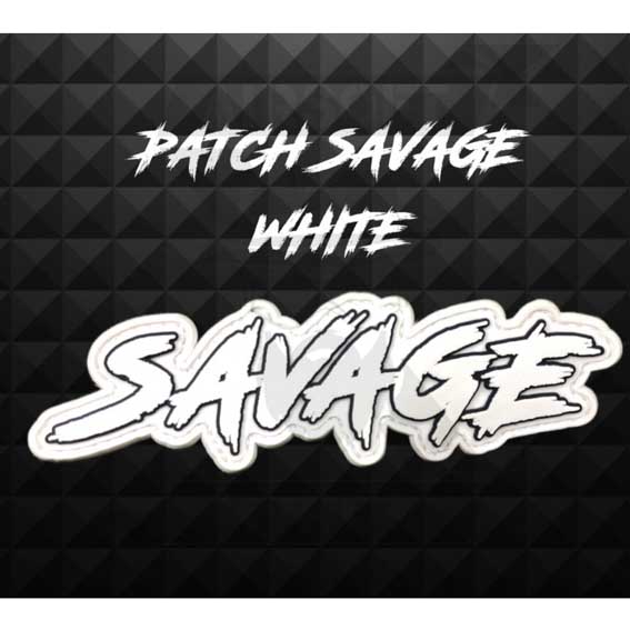 PARCHE 3D SAVAGE BLANCO
