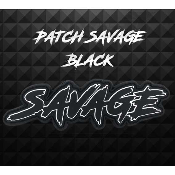 PARCHE 3D SAVAGE NEGRO