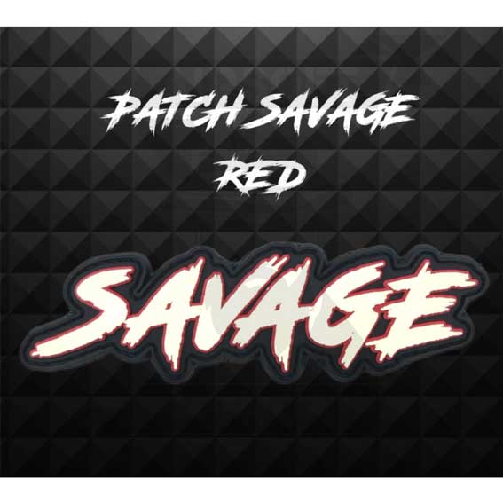 PARCHE 3D SAVAGE ROJO