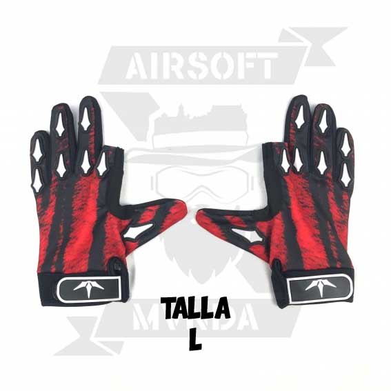 GUANTES SPEEDSOFT TIGER ROJO (L)