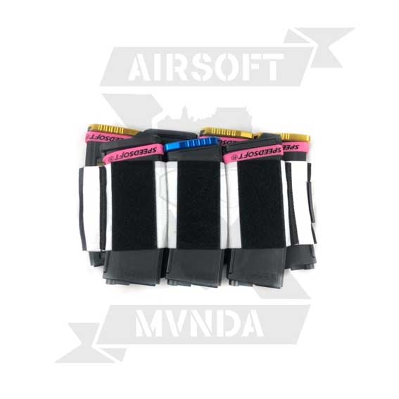 POUCH SPEEDSOFT 7X M4 BLANCO - Imagen 2