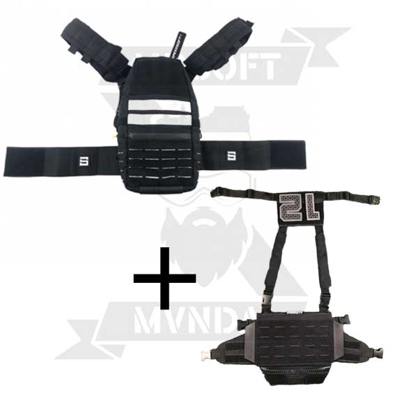 SS MOCHILA BPACK BLANCO + PACK CHEST RIG FG