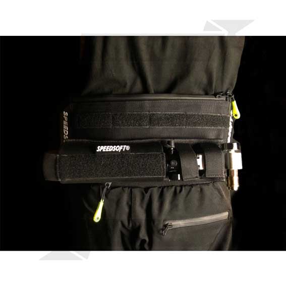 POUCH TANQUE HPA HORIZONTAL SPEEDSOFT 0.2L-0.4L NEGRO - Imagen 5
