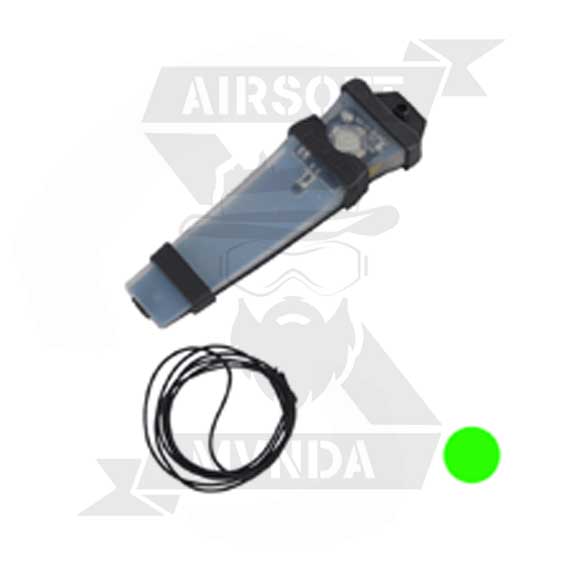 SEÑAL LUMINOSA LUZ VERDE CON VELCRO NEGRA